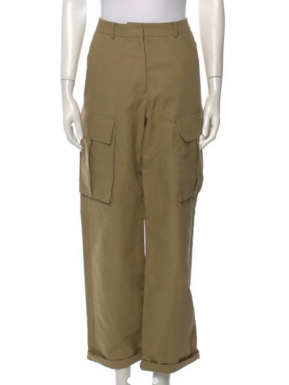 The Frankie Shop Olive Green Cargo Pants